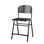 Matte FSC stol sh 54 cm stort sæde sort stel