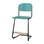 Matte FSC stol sh 57/63 cm stort sæde sort stel