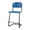 Matte FSC stol sh 57/63 cm stort sæde sort stel