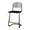 Matte FSC stol sh 57/63 cm stort sæde sort stel