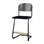 Matte FSC stol sh 57/63 cm stort sæde sort stel
