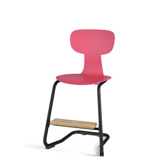 Take C stol medium sh 45 cm m/fodstøtte sort understel