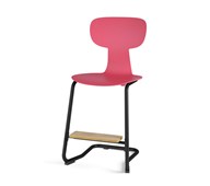 Take C stol large sh 50 cm m/fodstøtte sort understel