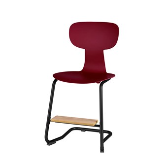 Take C stol large sh 45 cm m/fodstøtte sort understel