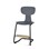 Take C stol large sh 45 cm m/fodstøtte sort understel