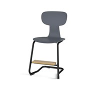 Take C stol large sh 45 cm m/fodstøtte sort understel