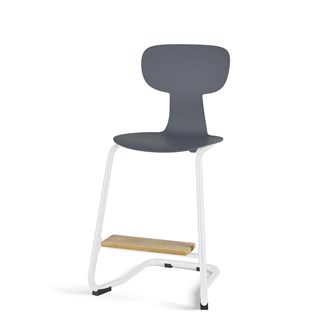 Take C stol medium sh 50 cm m/fodstøtte hvidt understel