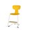 Take C stol medium sh 45 cm m/fodstøtte hvidt understel