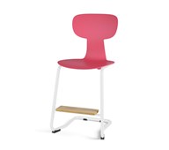 Take C stol large sh 50 cm m/fodstøtte hvidt understel