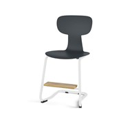 Take C stol large sh 45 cm m/fodstøtte hvidt understel