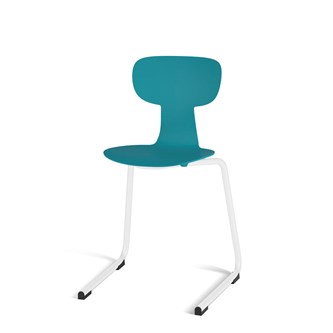 Take D stol medium sh 45 cm hvidt understel