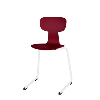 Take D stol medium sh 45 cm hvidt understel