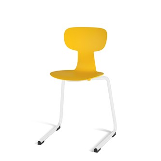Take D stol medium sh 45 cm hvidt understel