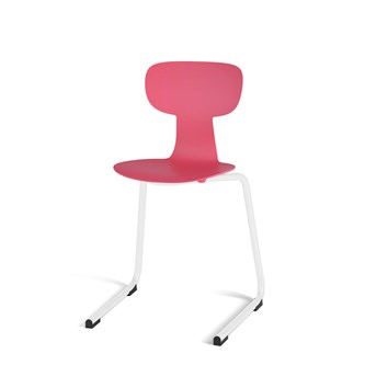 Take D stol medium sh 45 cm hvidt understel