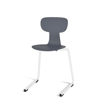 Take D stol medium sh 45 cm hvidt understel