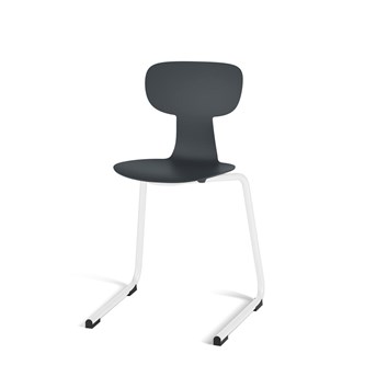 Take D stol medium sh 45 cm hvidt understel