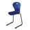 Karoline D stol large sh 45 cm sort understel