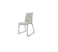 Apollo konferencestol medium glat ryg, sort medestel
