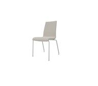 Apollo konferencestol medium glat ryg, sølv ben