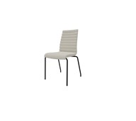 Apollo konferencestol medium ryg, sorte ben