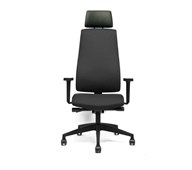 16G6R kontorstol høj ryg sort