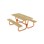 Rørvik picnicbord fyrretræ lakeret stel 160x70 H72 cm