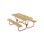 Rørvik picnicbord fyrretræ lakeret stel 160x70 H72 cm