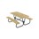 Rørvik picnicbord fyrretræ lakeret stel 160x70 H72 cm