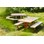 Rørvik picnicbord fyrretræ lakeret stel 140x70 H55 cm
