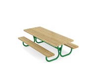 Rørvik picnicbord fyrretræ lakeret stel 180x70 H55 cm