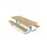 Rørvik picnicbord fyrretræ lakeret stel 200x70 H55 cm