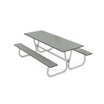 Rørvik picnicbord kompaktlaminat 200x70 H70 cm