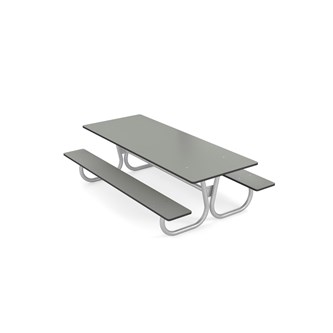 Rørvik picnicbord kompaktlaminat 180x70x H53 cm