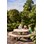 Rørvik picnicbord fyrretræ lakeret stel rundt Ø120 H55 cm