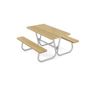 Rørvik picnicbord fyrretræ galvaniseret stel 140x70 H72 cm