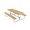 Rørvik picnicbord fyrretræ galvaniseret stel 200x70 H72 cm