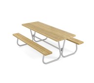 Rørvik picnicbord fyrretræ galvaniseret stel 200x70 H72 cm