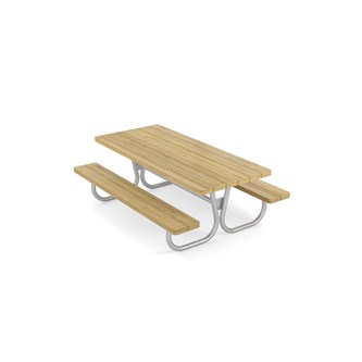 Rørvik picnicbord fyrretræ galvaniseret stel 160x70 H55 cm