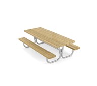 Rørvik picnicbord fyrretræ galvaniseret stel 180x70 H55 cm