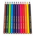 Jumbo farveblyanter 12 stk. sekskantede