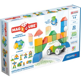 Geomag Magicubes shapes recycled 32 dele