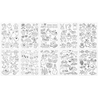 Klistermærker til farvelægning