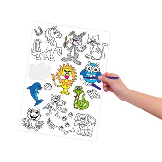 Klistermærker til farvelægning