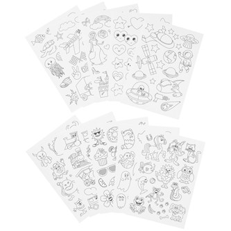 Klistermærker til farvelægning