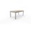 Edge sofabord B50xH43,5 cm sølv stel
