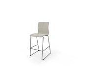 Tekla barstol sh 77 cm, sort medestel
