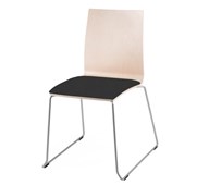 Seneo stol m/meder og polstret sæde sh 46 cm