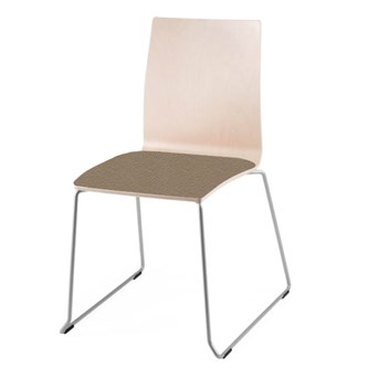 Seneo stol m/meder og polstret sæde sh 46 cm
