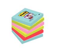 Post-it notesblok 76x76 mm 4 blandede farver