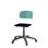 Matte FSC stol gas sh 38-51 cm lille sæde hvidt stel